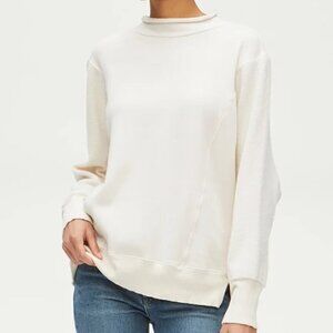 NEW NWT Michael Stars Small Kali Sweatshirt, Chalk